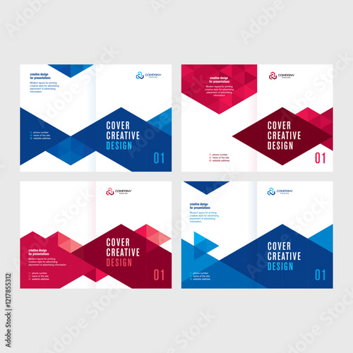 Abstract cover design for the annual report, catalog, booklet, template for presentations and conferences