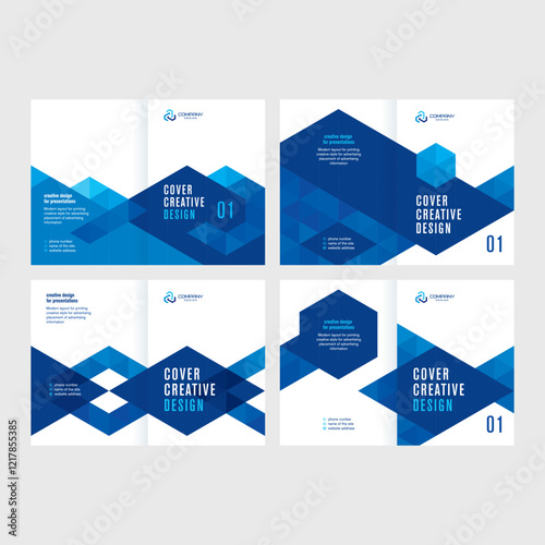 Abstract cover design for the annual report, catalog, booklet, template for presentations and conferences