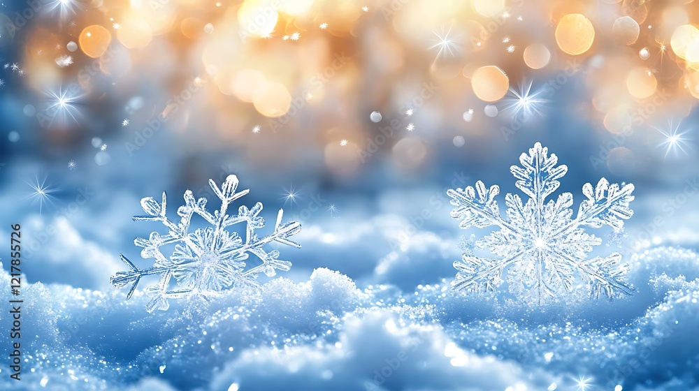 Snowflakes On Snow - Christmas And Winter Background - Natural Snowdrift Close Up With Abstract Light,
Snowflakes On Snow - Christmas And Winter Background - Natural Snowdrift Close Up With Abstract Light,