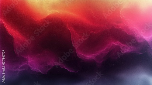 A stunning abstract background featuring a blend of vibrant colors including red, orange, and purple with smooth flowing textures.