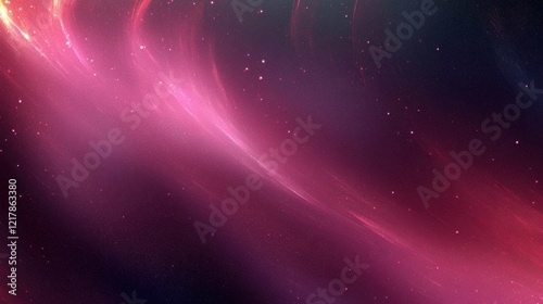 A mesmerizing depiction of swirling colors in the cosmos, showcasing shades of pink, purple, and hints of stars against a dark background.
