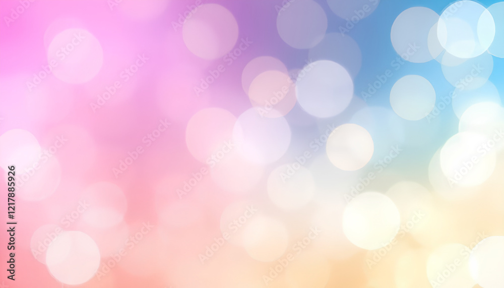 Abstract blur bokeh banner background. Rainbow colors, pastel purple, blue, gold yellow, white silver, pale pink bokeh background 2 Abstract blur bokeh banner background. Rainbow colors, pastel purple, blue, gold yellow, white silver, pale pink bokeh background 2