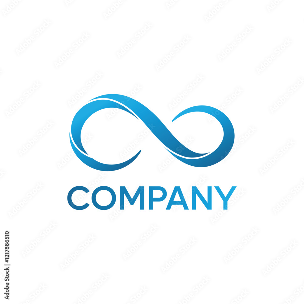 Infinity logo design Two interconnected figures symbolizing infinity contact Infinity logo design Two interconnected figures symbolizing infinity contact
