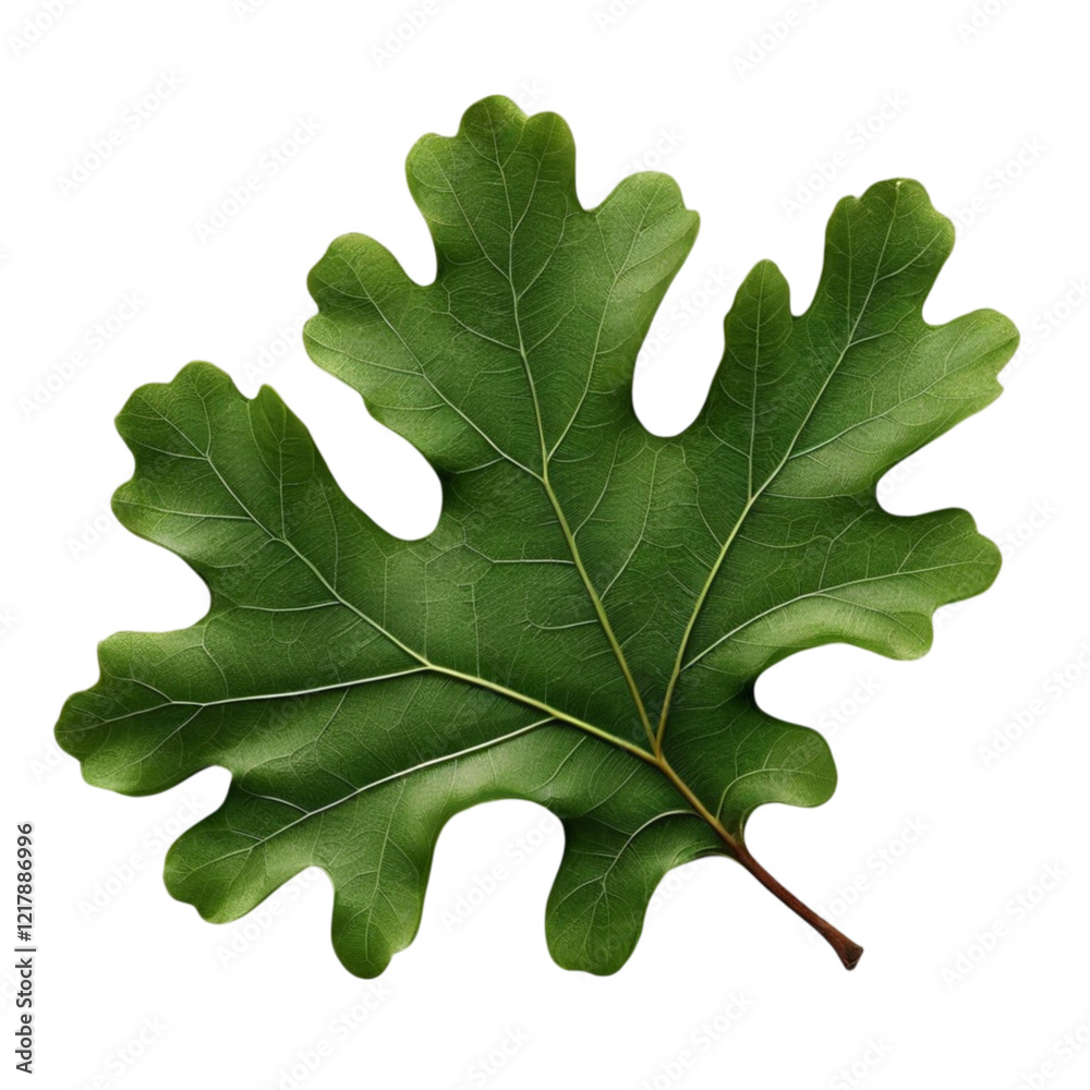 Fototapeta premium oak leaf with green leaves