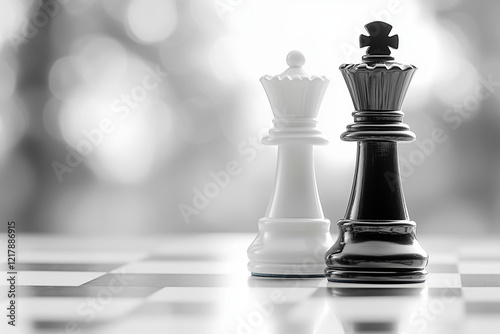 Chess leadership – powerful queen in action