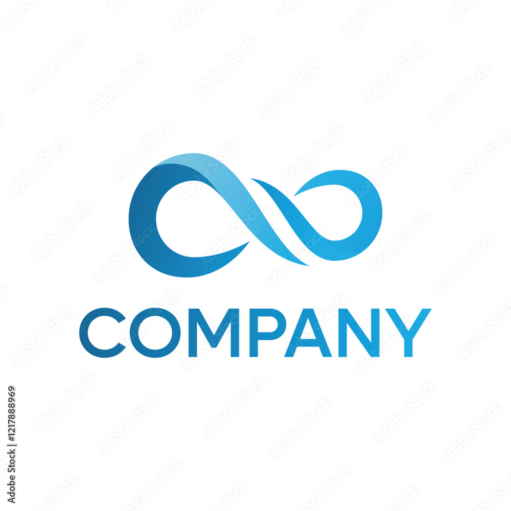 Infinity logo design Two interconnected figures symbolizing infinity contact Infinity logo design Two interconnected figures symbolizing infinity contact