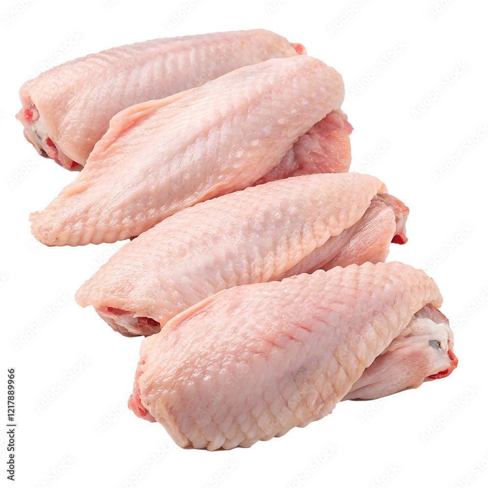 raw chicken wing isolated on white background raw chicken wing isolated on white background