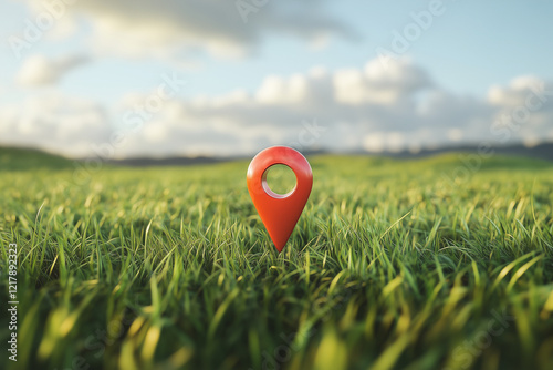 red pin