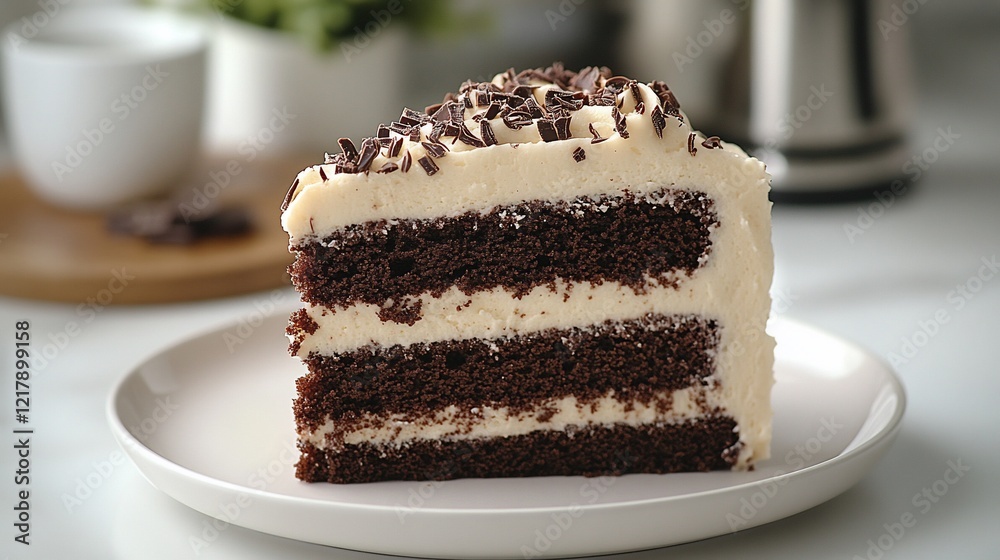 Delicious Chocolate Cake With Creamy Frosting Delicious Chocolate Cake With Creamy Frosting
