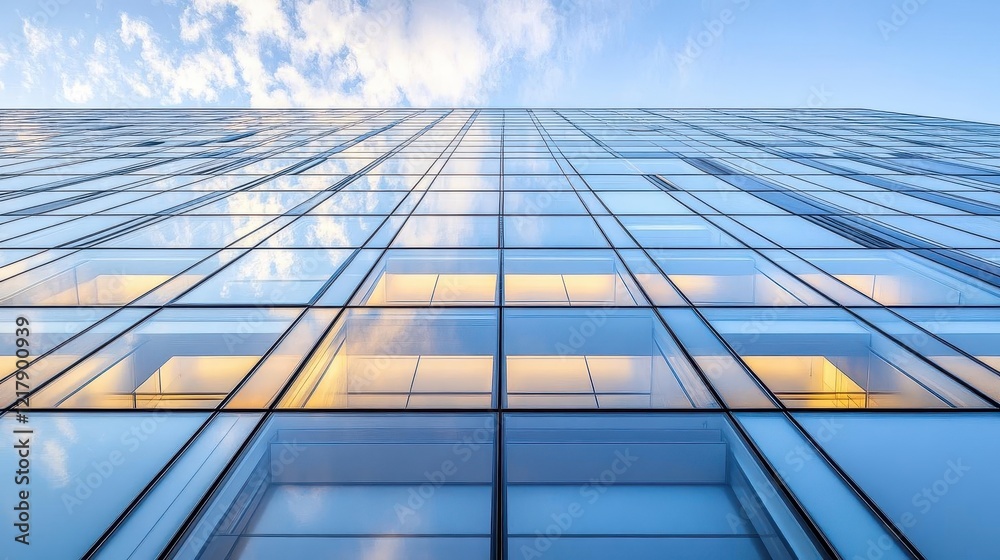 Glass and steel structure, close-up of sleek design, soft light reflecting off surfaces Glass and steel structure, close-up of sleek design, soft light reflecting off surfaces