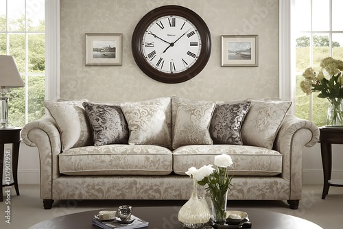 Elegant Living Room Sofa with Classic Style