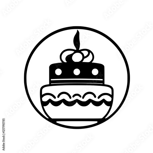A delightful birthday cake, perfect for celebrations. This image showcases a delicious dessert, ideal for parties, anniversaries, or any special event. Indulge in the sweetness and joy!