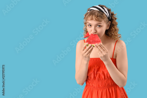 Happy beautiful young woman...