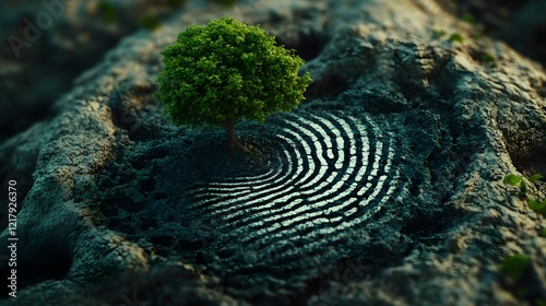 Nature's Fingerprint: Tree Roots in Carbon Design