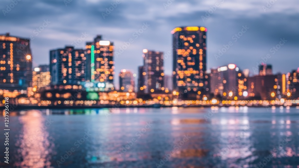 A stunning city skyline at twilight with shimmering lights reflecting on the water, creating a serene and captivating urban scene. A stunning city skyline at twilight with shimmering lights reflecting on the water, creating a serene and captivating urban scene.
