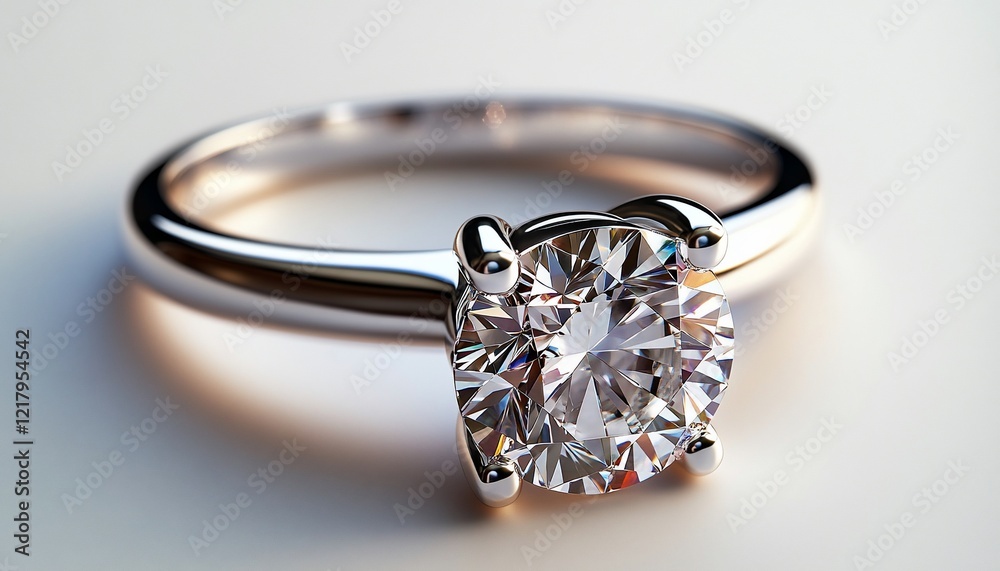 Sparkling Diamond Solitaire Engagement Ring Sparkling Diamond Solitaire Engagement Ring