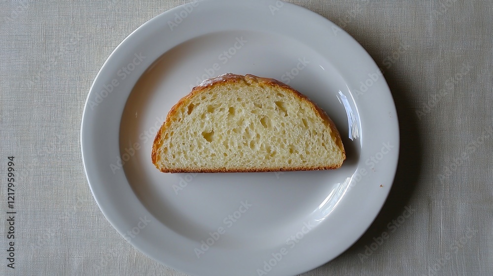 Artisan bread slice, plate, kitchen, linen, food photography, recipe Artisan bread slice, plate, kitchen, linen, food photography, recipe