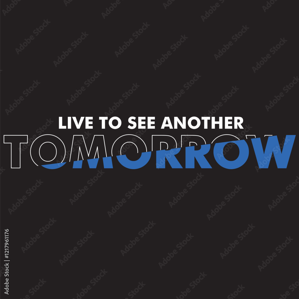 Tomorrow graphic vector design tee Tomorrow graphic vector design tee