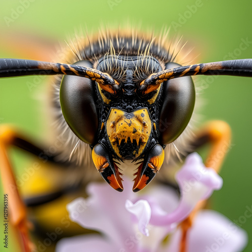 Wasp face photo