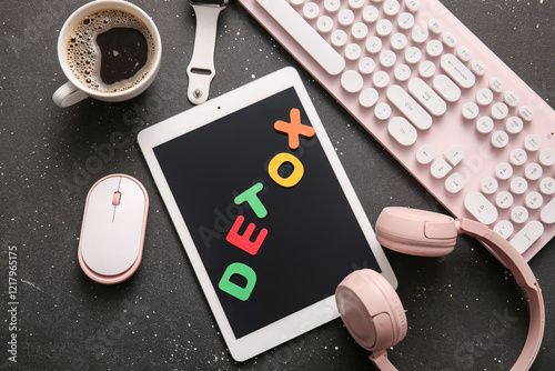 Modern tablet computer with...