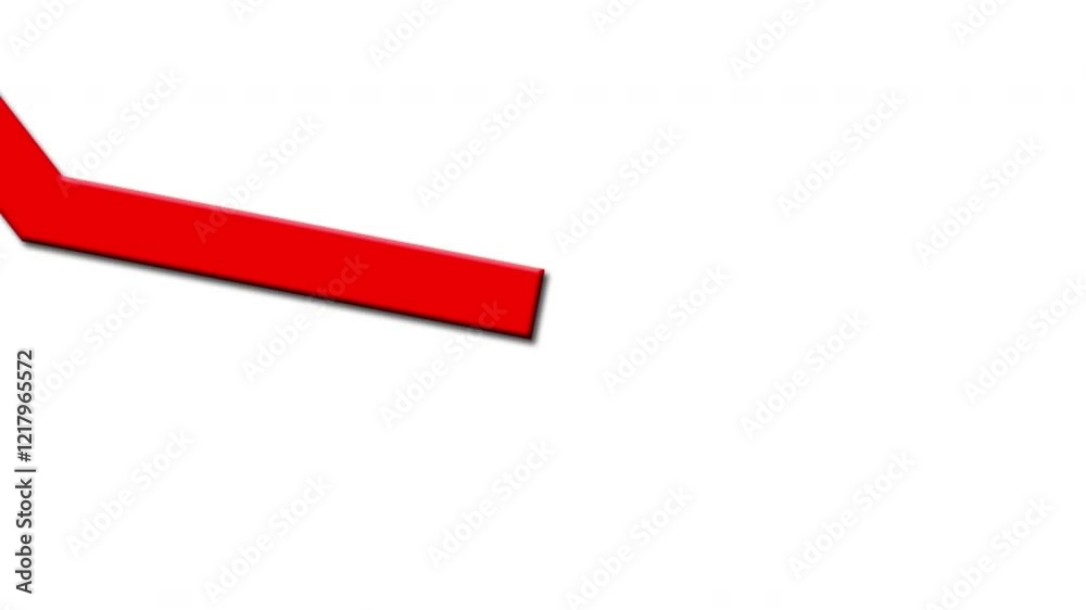Line graph going down loss animated 4K UHD Line graph going down loss animated 4K UHD