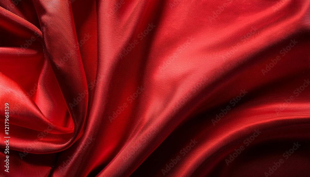 Obraz premium red satin fabric background