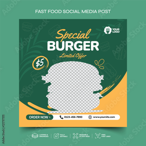 Fast Food Social Media Post