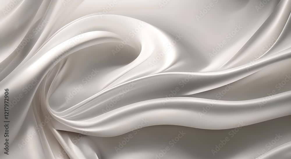 Elegant white silk fabric flowing smooth texture luxurious background 4K Elegant white silk fabric flowing smooth texture luxurious background 4K