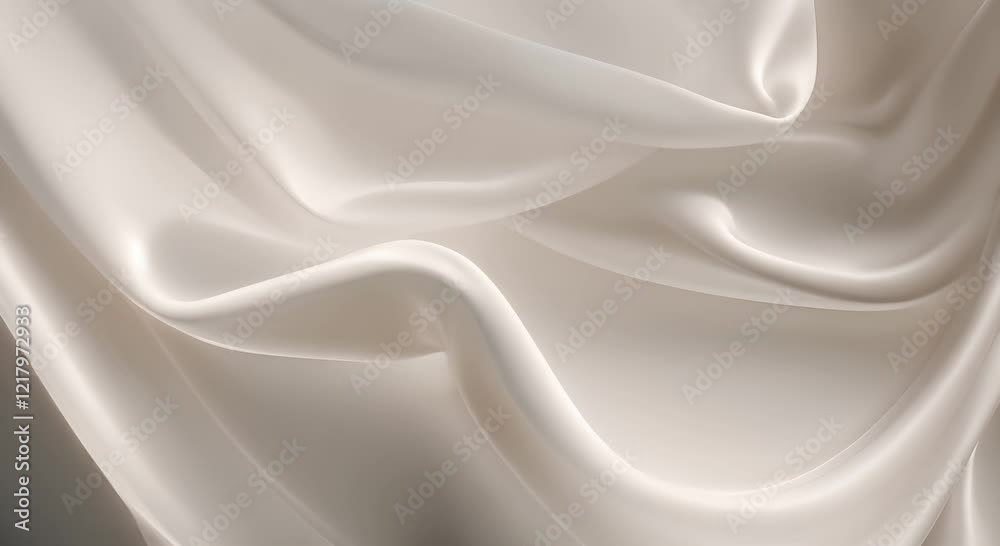Elegant white silk fabric flowing smooth texture luxurious background 4K Elegant white silk fabric flowing smooth texture luxurious background 4K