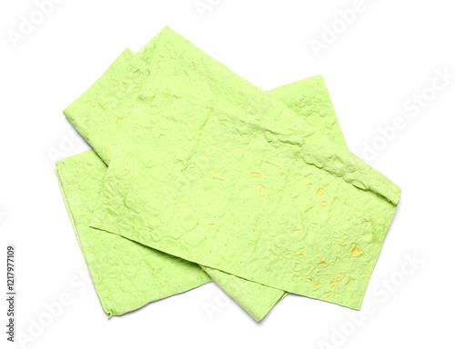 Green lavash bread sheets h...