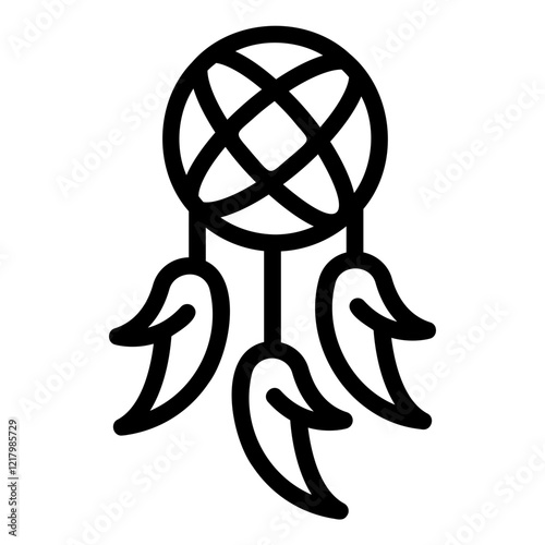 dreamcatcher Line Icon