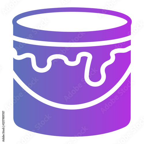 paint bucked Gradient icon