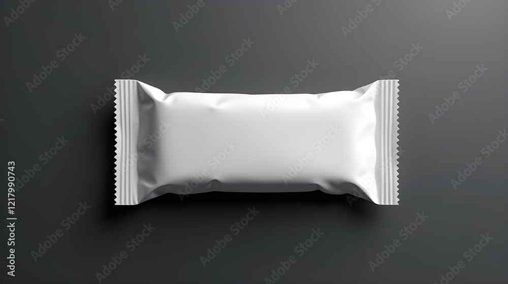 Elegant Candy Wrapper on Charcoal Background – Perfect for Advertising Elegant Candy Wrapper on Charcoal Background – Perfect for Advertising