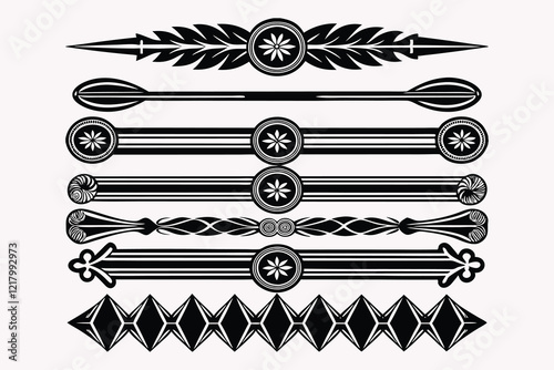 black and white borders