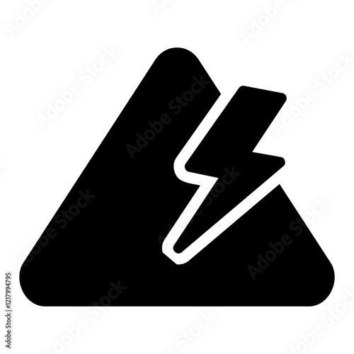 high voltage Solid icon