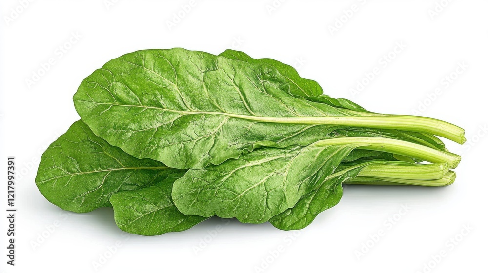 Vibrant chard leaves showcasing their lush green beauty Vibrant chard leaves showcasing their lush green beauty