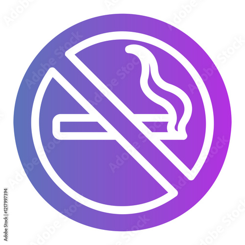 no smoking Gradient icon