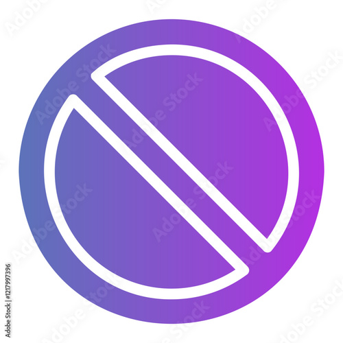 no walting Gradient icon