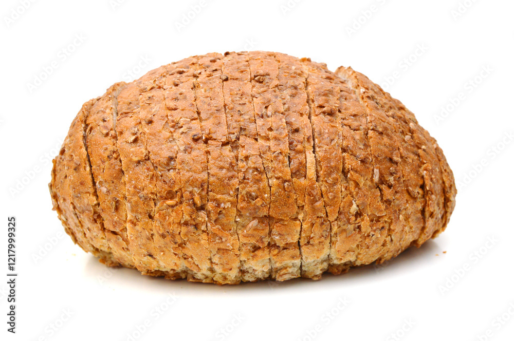 Slice grain bread isolated on white background Slice grain bread isolated on white background