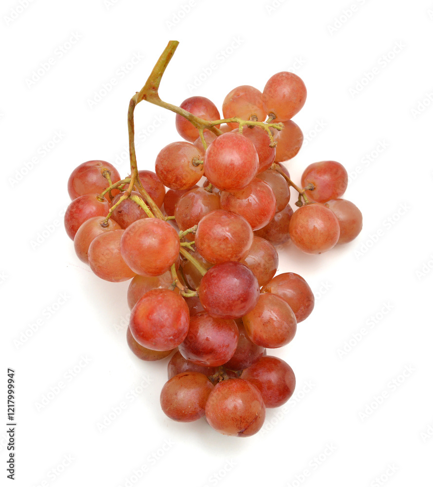 Bunch of red grapes Isolated on white background. Bunch of red grapes Isolated on white background.