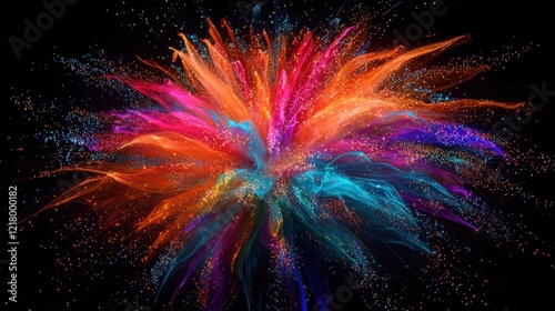 colorful celebration fireworks photo