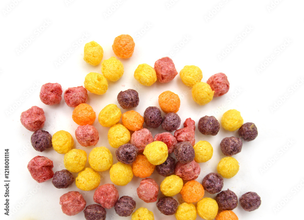 Delicious and nutritious fruit cereal loops flavorful, healthy and funny addition to kids breakfast