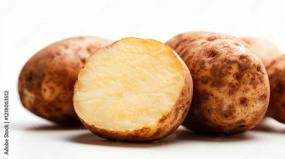 Freshly harvested potatoes showcasing their natural beauty and texture Freshly harvested potatoes showcasing their natural beauty and texture