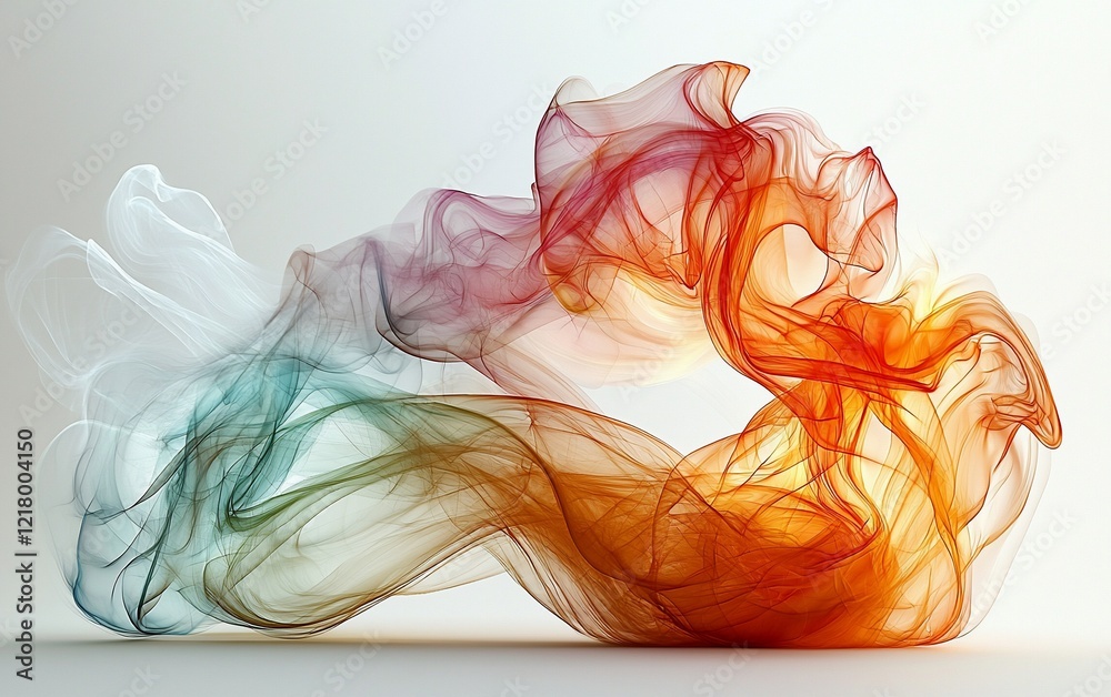 Abstract colorful smoke swirls. Abstract colorful smoke swirls.