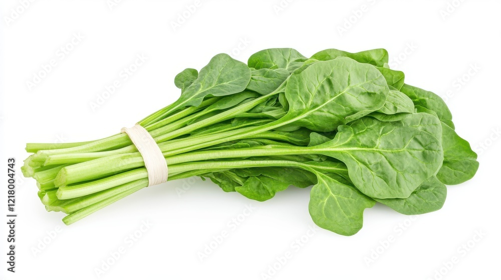 Fresh, vibrant spinach leaves ready for a nutritious meal preparation Fresh, vibrant spinach leaves ready for a nutritious meal preparation