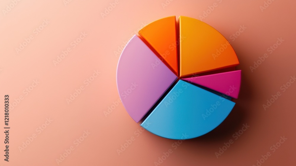 A vibrant pie chart illustrating the rise of men adopting skincare routines A vibrant pie chart illustrating the rise of men adopting skincare routines