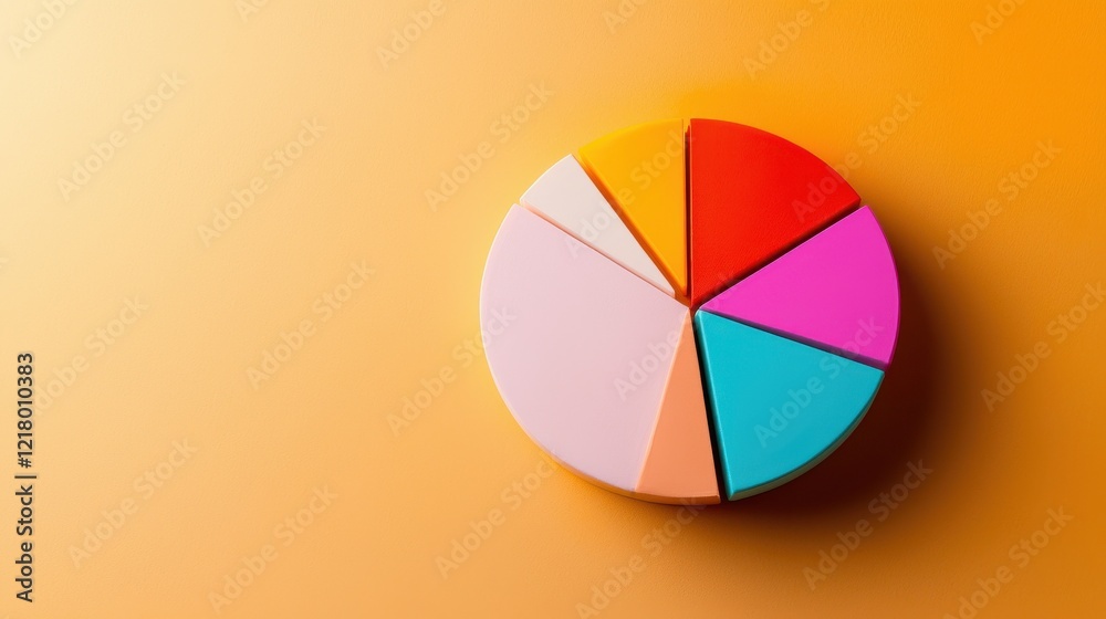 A vibrant pie chart illustrating the popularity of different massage techniques worldwide A vibrant pie chart illustrating the popularity of different massage techniques worldwide