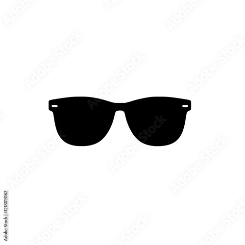 Cool Shades: A simple yet stylish silhouette of classic sunglasses, perfect for adding a touch of summery cool to your designs. 