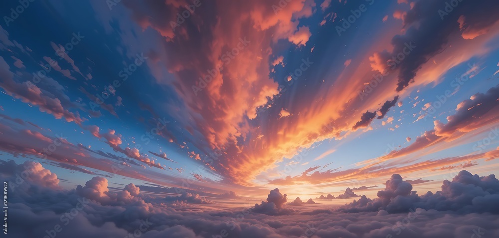 Above the Clouds Sunset Sky Radiance Above the Clouds Sunset Sky Radiance