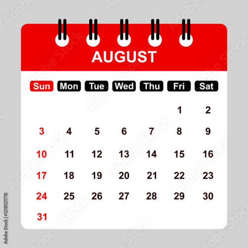 August 2025 Calendar Printable Monthly Planner